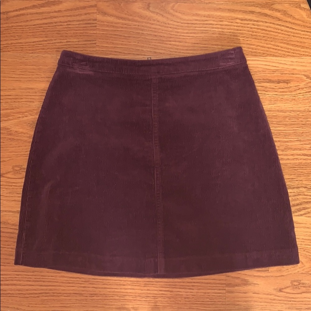 Dark Purple Mini Skirt